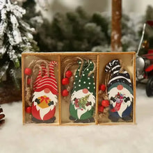 Load image into Gallery viewer, 9-Pieces: Festive Christmas Wooden Hanging Box
