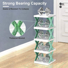 Load image into Gallery viewer, 9-Tier Narrow Entryway Shoe Rack Plastic Vertical Shoe Organizer
