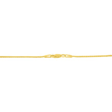 Load image into Gallery viewer, 10K Yellow and White Gold 1/2 Cttw Princess Cut Diamond Channel-Set â€œVâ€ Shape 18" Franco Chain Necklace (H-I Color, SI2-I1 Clarity)
