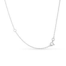 Load image into Gallery viewer, .925 Sterling Silver 1/2 Cttw Diamond Bezel 18" Pendant Necklace (I-J Color, I2-I3 Clarity)
