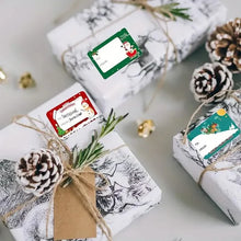 Load image into Gallery viewer, 90-Pieces: Christmas Sticker Tags - Self-Adhesive with Christmas Name Tag

