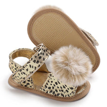 Load image into Gallery viewer, Baby 0-18M Newborn Children Shoes Leopard Cute Ball Wear Non-slip Shoes High Quality Soft And Comfortable Shoe
