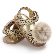 Load image into Gallery viewer, Baby 0-18M Newborn Children Shoes Leopard Cute Ball Wear Non-slip Shoes High Quality Soft And Comfortable Shoe
