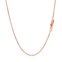 Load image into Gallery viewer, 14k Rose Gold Diamond Cut Cable Link Chain 1.3mm
