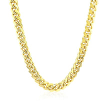 Load image into Gallery viewer, 6.1mm 10k Yellow Gold Classic Miami Cuban Solid Chain

