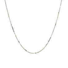 将图片加载到图库查看器，14k White Gold Adjustable Box Chain 0.7mm
