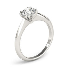 Load image into Gallery viewer, 14k White Gold Double Prong Set Solitaire Diamond Engagement Ring (1 cttw)

