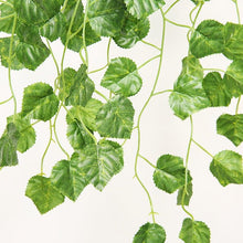 Load image into Gallery viewer, 90cm Artificial Green Hanging Ivy Leaves Radish Seaweed Grape Fake Flowers Vine Home Garden Wall Party Decoration Fake Hanging Fake Ivy Vine for Wall House Room Indoor Outdoor Decoration

