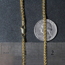 Load image into Gallery viewer, 14k Yellow Gold 2.8mm Light Weight Wheat Chain
