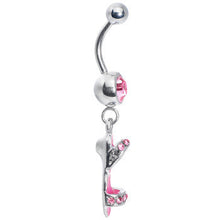 将图片加载到图库查看器，Pink Gem Beach Sandal Belly Ring
