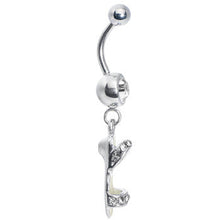 Load image into Gallery viewer, Crystalline Gem Beach Sandal Belly Ring
