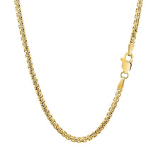 将图片加载到图库查看器，14k Yellow Gold Solid Round Box Chain 2.5 mm
