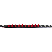 Load image into Gallery viewer, Red Rubber Spike Punk Cuff Bracelet
