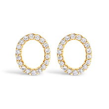 将图片加载到图库查看器，10K White Gold 1/10 Cttw Diamond Initial â€œAâ€ Stud Earring
