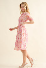 将图片加载到图库查看器，Full Size Smocked Waist Printed Midi Dress For Women – Elegant Smocked Midi Dress, Flattering Printed Midi Dress, Comfortable Fluttering Smocked Waist Dress, Vibrant Print Midi Dress, Chic Floral Midi Dress, Versatile Midi Dress
