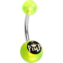 Load image into Gallery viewer, Green Neon Acrylic Pimp King Belly Ring
