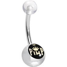 Load image into Gallery viewer, Clear Acrylic Pimp King Belly Ring
