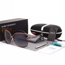 将图片加载到图库查看器，Luxury Polarized Ladies Woman Gradient Round Oversized Modern Sunglasses Brand oculos lunette de soleil femme
