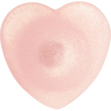 Load image into Gallery viewer, Pink Silicone Heart Glow in the Dark Barbell Cap
