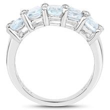 将图片加载到图库查看器，3.60 Carat Genuine  Blue Topaz .925 Sterling Silver Ring
