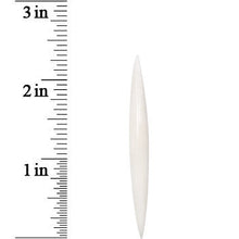 将图片加载到图库查看器，0G Organic White Bone Taper
