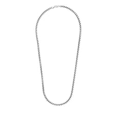将图片加载到图库查看器，5.2mm Sterling Silver Rhodium Plated Round Box Chain
