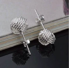 将图片加载到图库查看器，925 Silver Love Nut Stud Earrings
