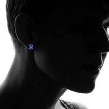 Load image into Gallery viewer, 925 Sterling Silver 2.00ct Genuine Tanzanite Oval Stud Earrings
