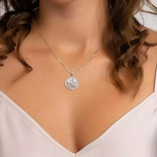Load image into Gallery viewer, 925 Sterling Silver 20MM Saint Christopher Religious Pendant Necklace
