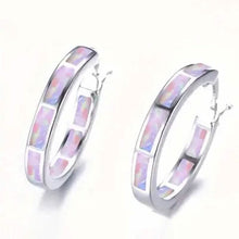Load image into Gallery viewer, 925 Sterling Silver Circular Hoop Earrings

