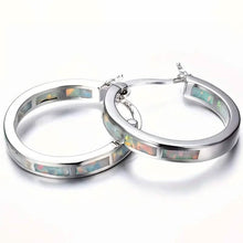 Load image into Gallery viewer, 925 Sterling Silver Circular Hoop Earrings
