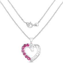 将图片加载到图库查看器，0.91 Carat Genuine Ruby .925 Sterling Silver Pendant
