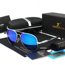将图片加载到图库查看器，Aviation Luxury Aluminum Magnesium Gold Fashion Polarized Lens Sunglasses Men/Women Driving Mirror Sunglasses  Military Style

