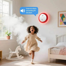 Load image into Gallery viewer, Smoke and Fire Detector Alarm – Portable Photoelectric Fire Alarm with Silence Button
