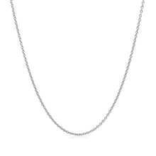 Load image into Gallery viewer, 14k White Gold Round Cable Link Chain 1.1mm
