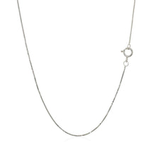 Load image into Gallery viewer, 14k White Gold Classic Box Chain 0.45mm
