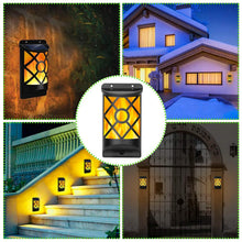 Load image into Gallery viewer, 96 LEDs Waterproof Flame Solar Lights Outdoor
