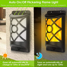 Load image into Gallery viewer, 96 LEDs Waterproof Flame Solar Lights Outdoor
