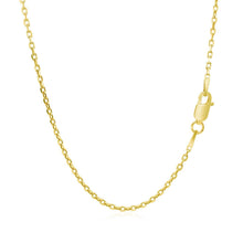 Load image into Gallery viewer, 18k Yellow Gold Diamond Cut Cable Link Chain (1.40 mm)
