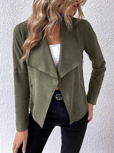 Load image into Gallery viewer, Classic Minimalist Collared Long Sleeve Jacket for Women – Minimalist &amp; Lightweight Everyday Outerwear

