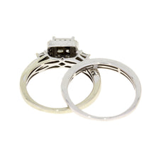 Load image into Gallery viewer, 1.00ct Diamond Engagement Ring Set 10KT White Gold
