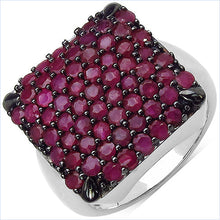 将图片加载到图库查看器，3.15 Carat Genuine Ruby .925 Sterling Silver Ring
