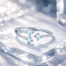 Load image into Gallery viewer, 925 Sterling Silver Translucent Opal Ring for Women

