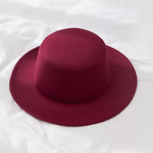 将图片加载到图库查看器，Winter Autumn Woolen Women Men Fedora Hats Fashionable Women Classic Wide Brim Fedora Hat Adjustable Big Fedoras Hat Luxury Brim Fedora Hat Summer Men Classic Hat
