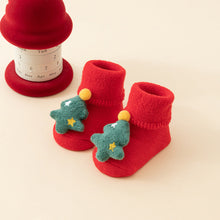 将图片加载到图库查看器，Baby Socks Christmas Newborn For Baby Boys/Girls Christmas Floor Socks Anti-Slip Baby Step Socks For Baby Kids
