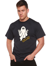 Load image into Gallery viewer, Halloween Ghost Unisex Bamboo Viscose/Organic Cotton Short Sleeve Graphic T-Shirt
