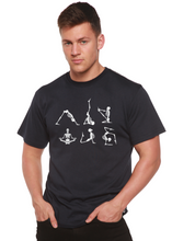 Load image into Gallery viewer, Halloween Skeleton Namaste Men's Bamboo Viscose/Organic Cotton Short Sleeve Graphic T-Shirt
