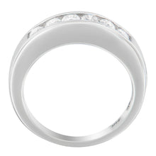 Load image into Gallery viewer, 14K White Gold 3/4ct. TDW Diamond Channel Band Ring (H-I, I1-I2)
