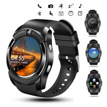 Load image into Gallery viewer, Famous Sport Men Smart Watch WIth SIM card For Android and IOS sistems With Camera Rounded Answer Call Dial Call Smartwatch and  Heart Rate Fitness Tracker

