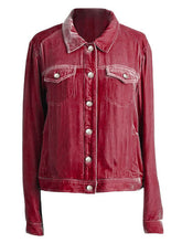 Load image into Gallery viewer, Casual Button-Up Long Sleeve Jacket with Chest Pockets and Relaxed Fit
